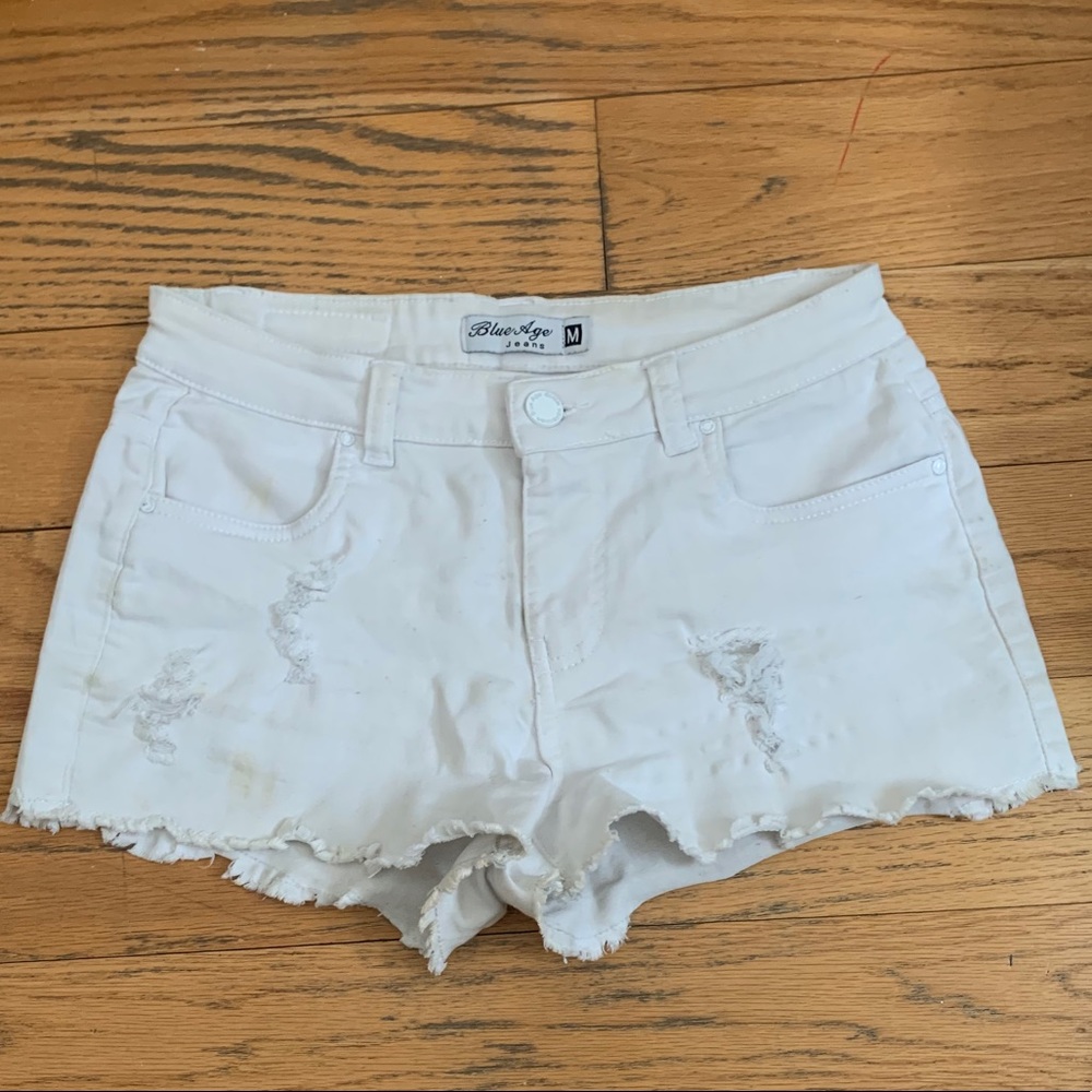 Super Cute White Jean Shorts